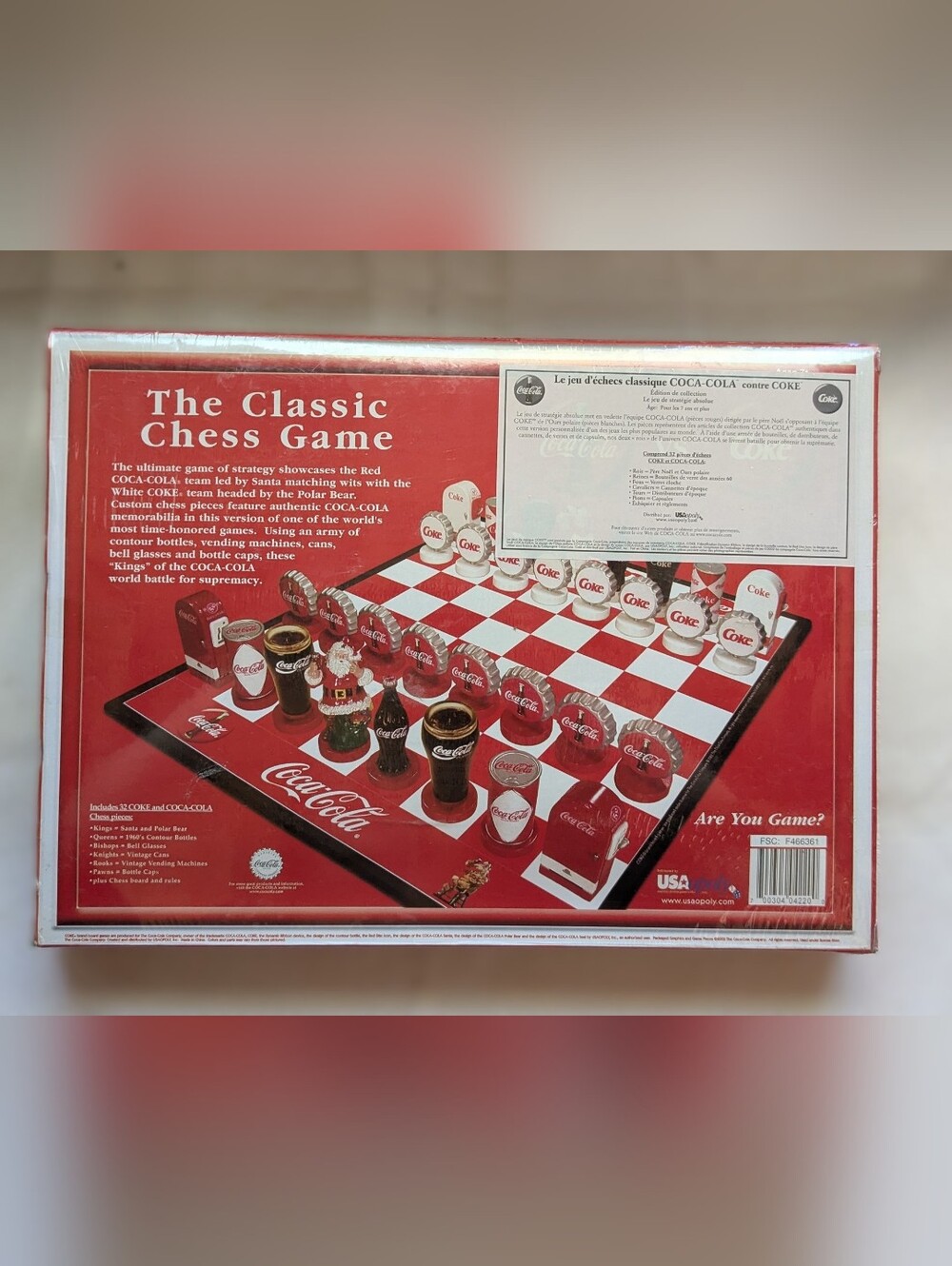 Coca Cola Classic Chess Game Sealed Red Collector Edition New Old Stock
